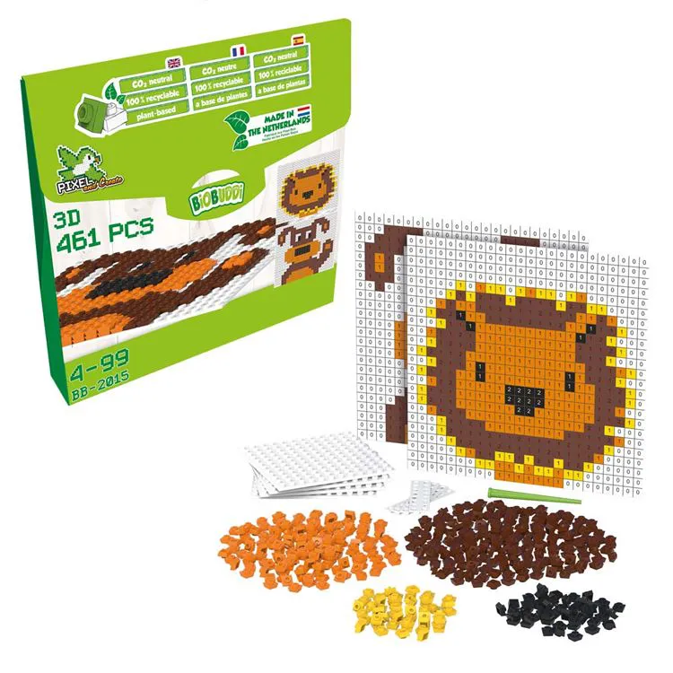 Biobuddi pixel - Chien et Lion**