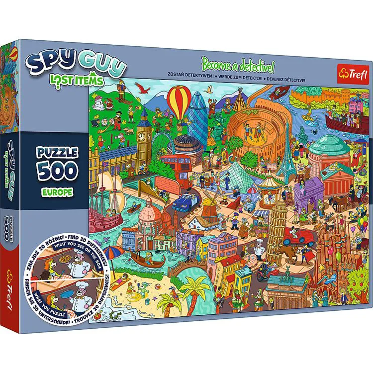 Puzzle différences Spy Guy - Europe