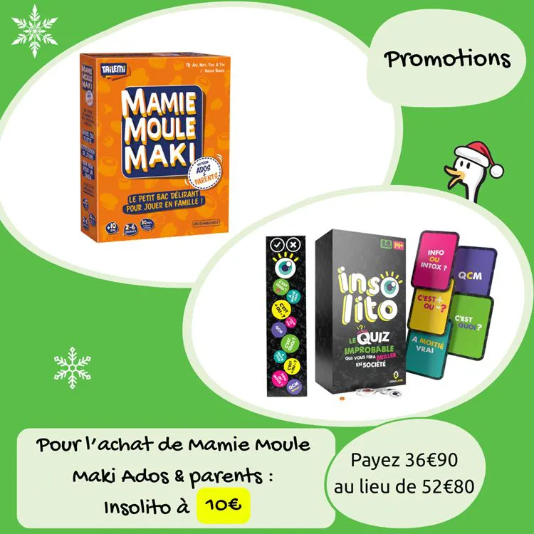 Mamie Moule Maki Ados/parents : Insolito à 10€
