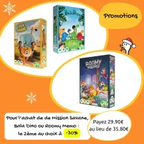 Pour l'achat d'un jeu à 17.90€, le 2ème à -30% Pour l'achat d'un jeu à 17.90€, le 2ème à -30%