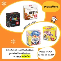2 boîtes métal : la 3ème offerte 2 boîtes métal : la 3ème offerte