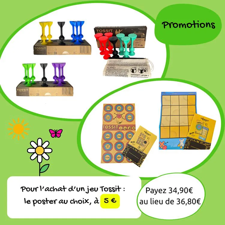 Offre Tossit fl&eacute;chettes + poster