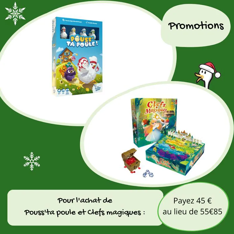 Offre Pouss' ta poule + Clefs magiques