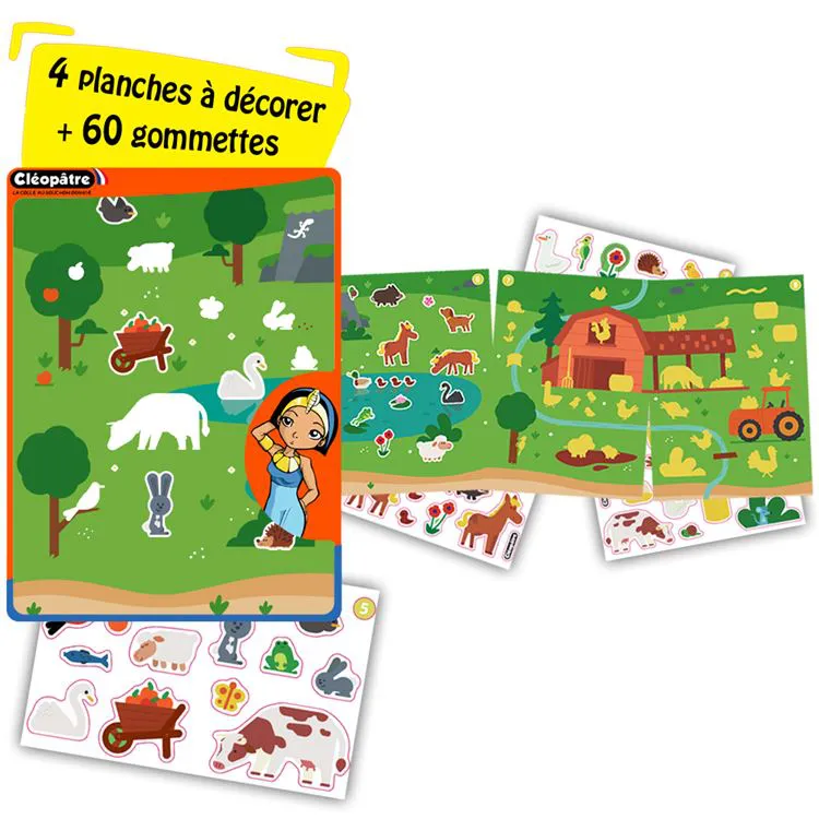 Atelier fresque gommettes - Prairie