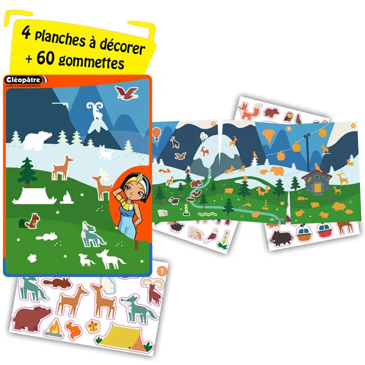 Atelier fresque gommettes - Montagne