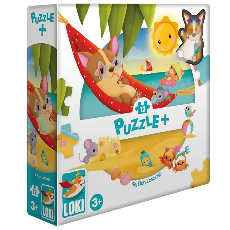 Puzzle+ - Loki à la plage**