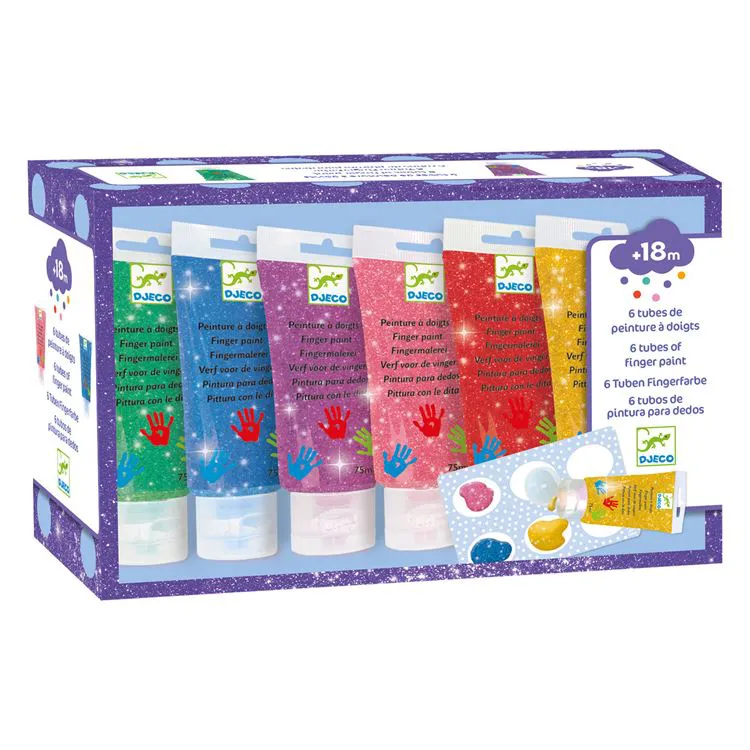Peinture aux doigts - Couleurs pailletées