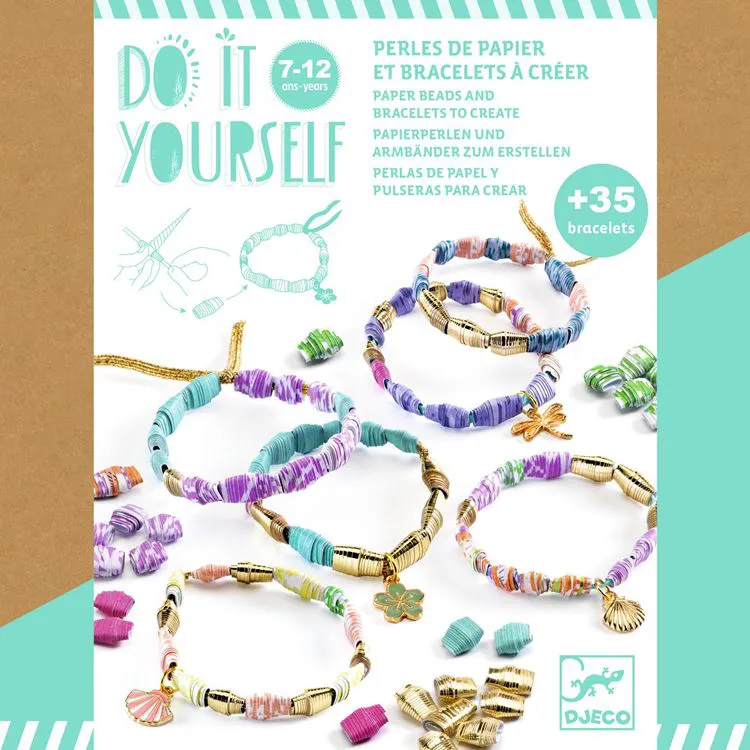 Perles de papier et bracelets à créer**