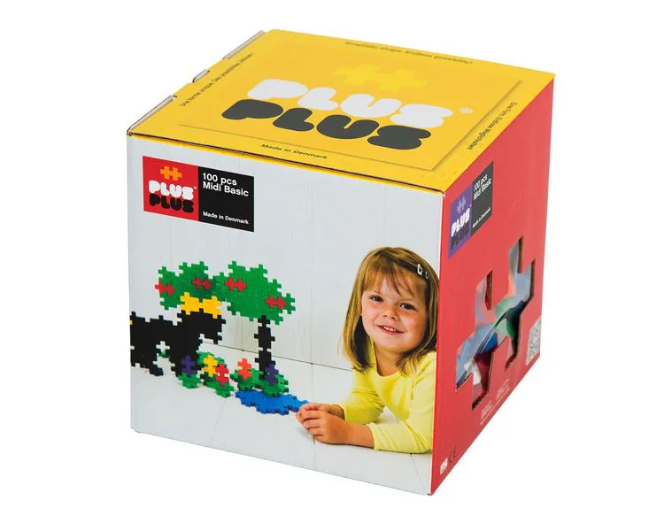 Plus Plus Big Basic 100 pièces (grand cube)