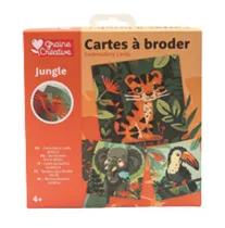Cartes à broder - Jungle Cartes à broder - Jungle