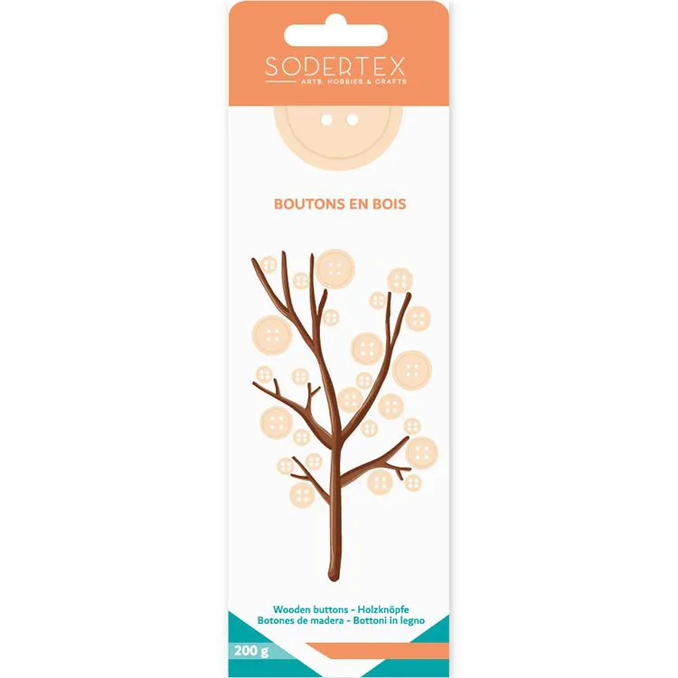 Boutons en bois**