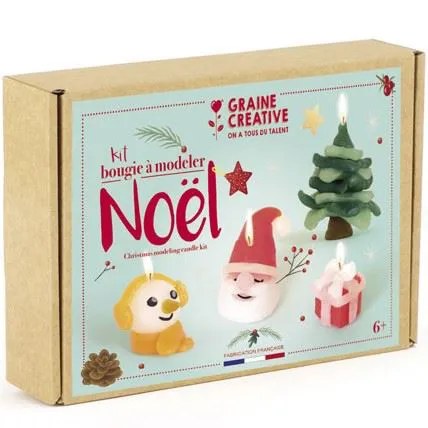 Kit bougie à modeler Noël