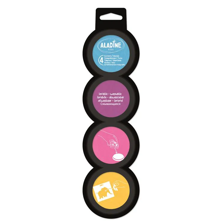 4 encreurs pour tampons et pochoirs - Bleu ciel...