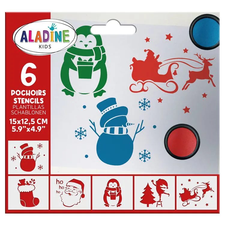 Pochoirs de Noël Aladine Kids