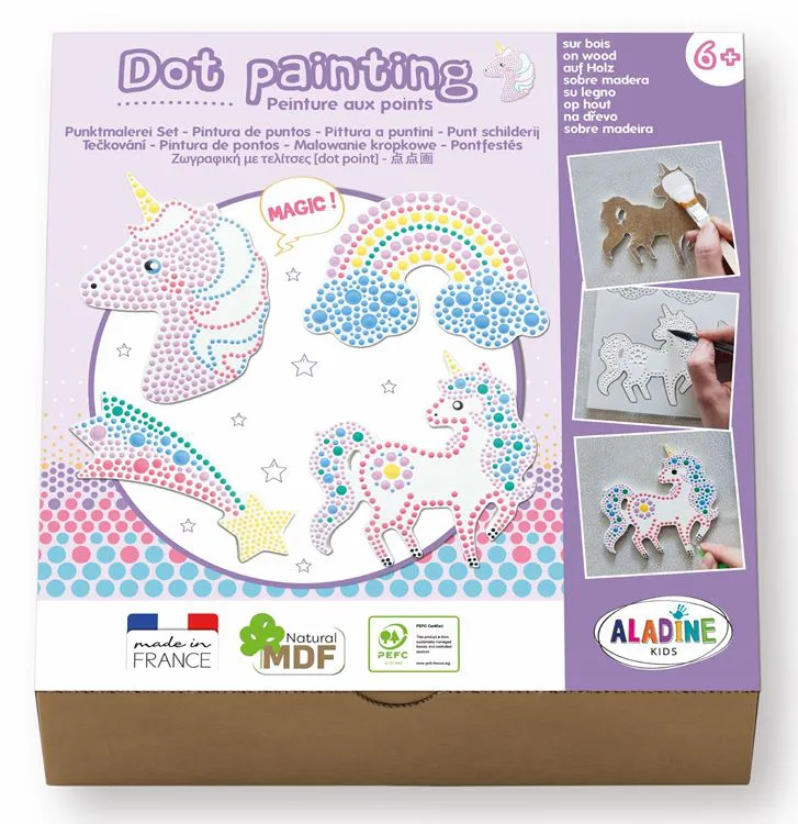 Dot painting - Licornes
