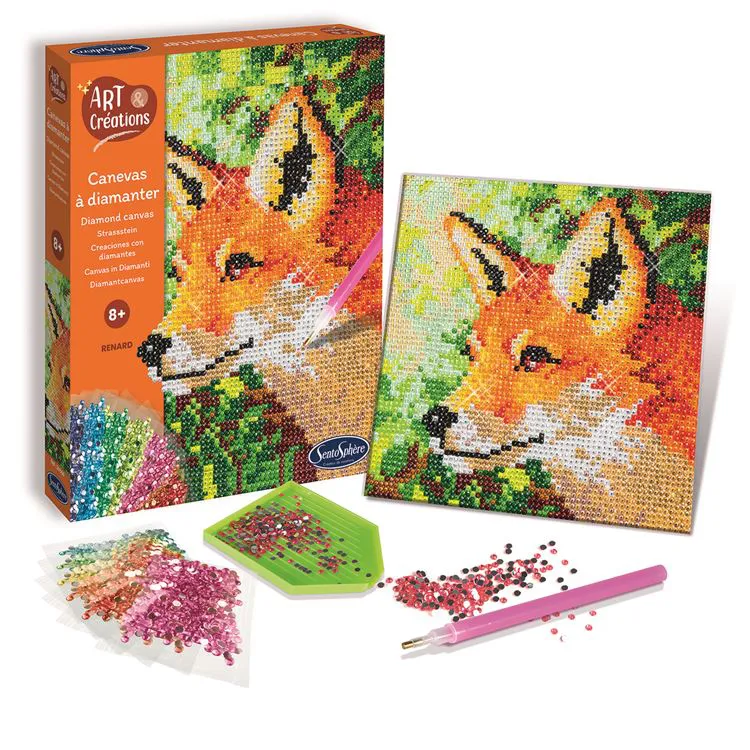 Canevas à diamanter - Renard**