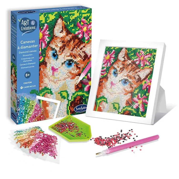 Canevas à diamanter - Chaton**