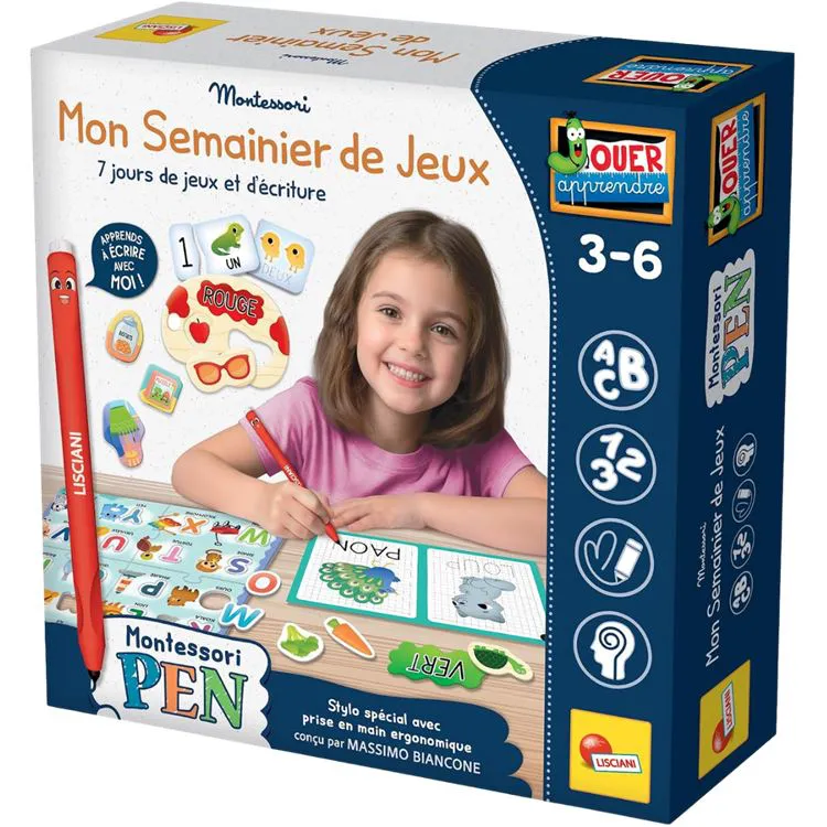 Mon semainier de jeux - Montessori