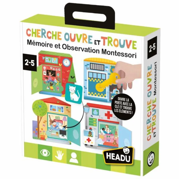 Cherche, ouvre et trouve Montessori