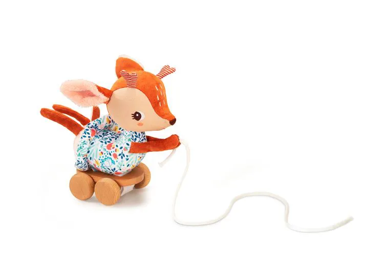 Peluche à tirer - Stella le Faon