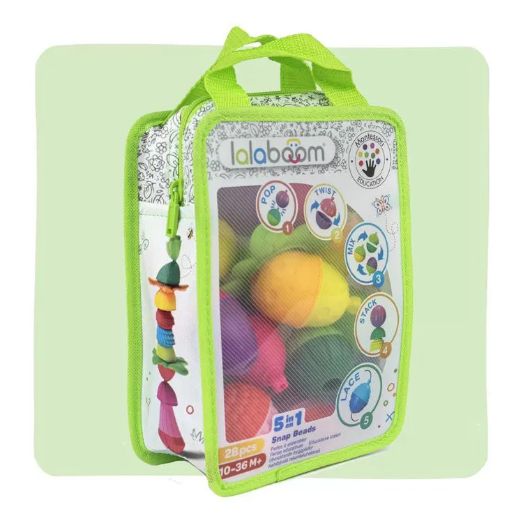 Sac de perles éducatives et accessoires - 28 pcs