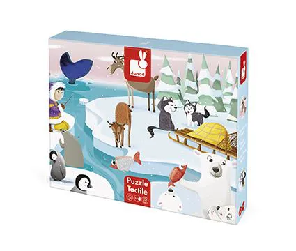 Puzzle tactile La vie sur la banquise - 20 pièces