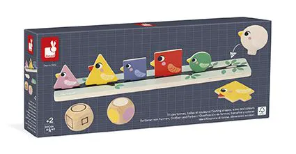 Tri des Formes, Couleurs et Tailles - Les Oiseaux