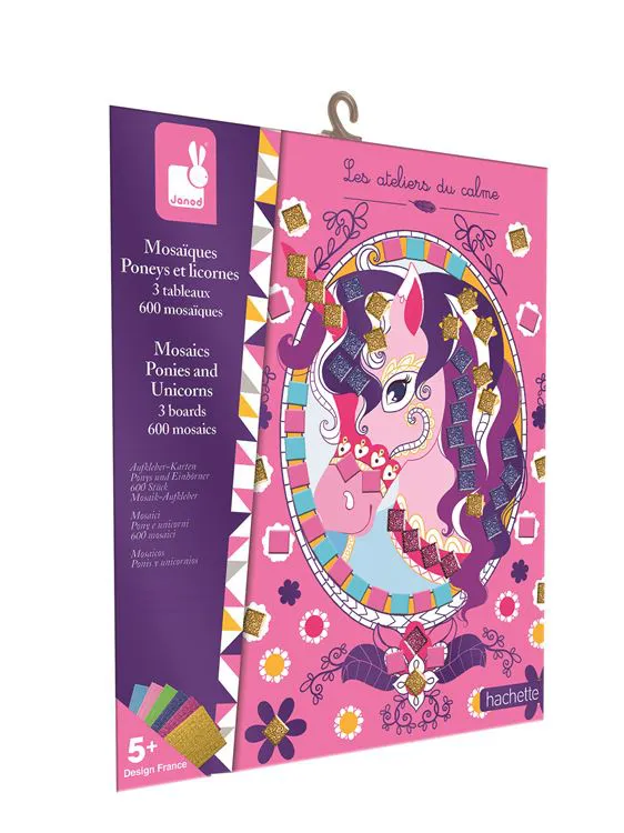 Kit Créatif Mosaïques en mousse Poneys et Licornes