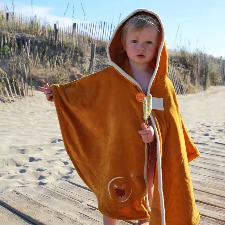 Cape de bain Lion Couleur Safran