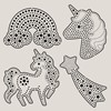 Dot painting - Licornes 4