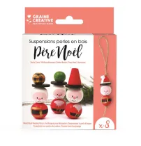 Suspension à créer en bois Père Noël