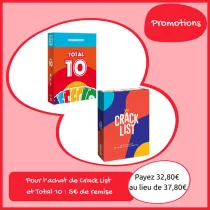 Crack List + Total 10 = 5 € de remise