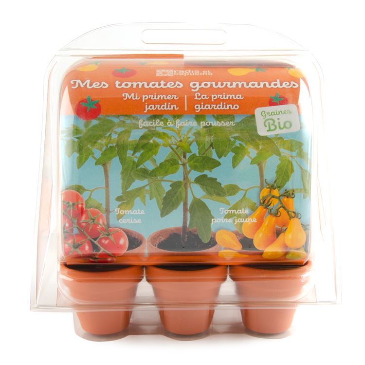 Mini serre 6 pots - Tomates bio**